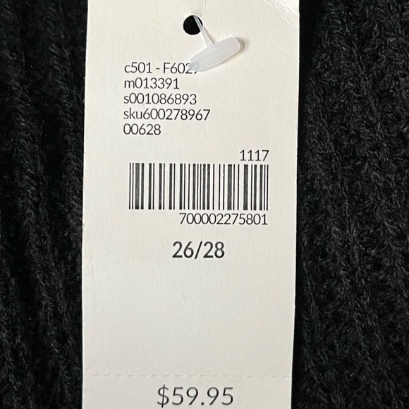 Lane Bryant Ruffle Sleeves Cardigan Sweater Black Size 26/28 - Picture 9 of 10